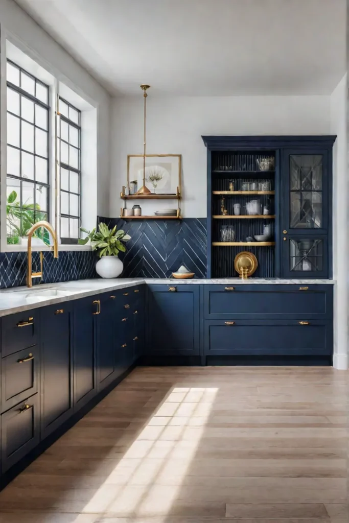 Mix of finishes in a budgetfriendly traditional kitchen design