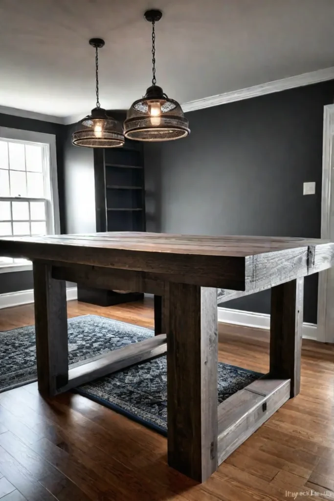Steps for building a farmhouse table from start to finish