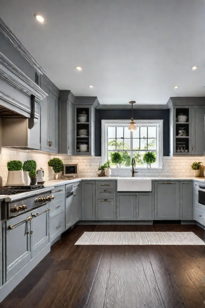 Transforming the look of a classic kitchen with a contemporary color scheme