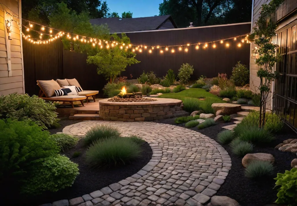 A cozy backyard transformed into a budgetfriendly oasis with a gravel pathwayfeat
