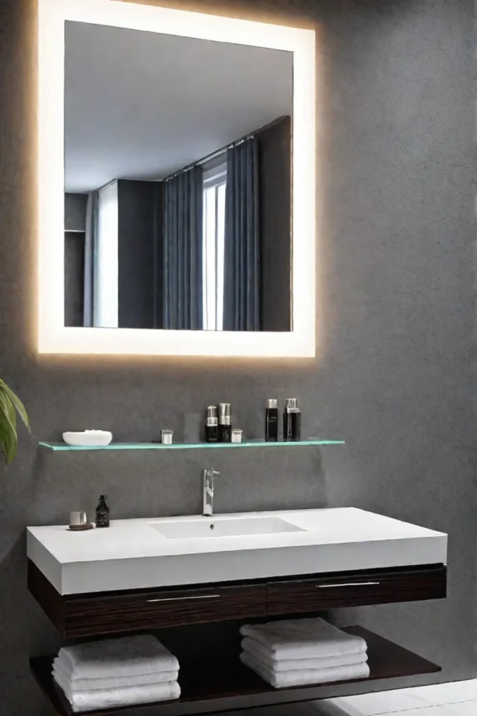 Adjustable bathroom lighting for different moods