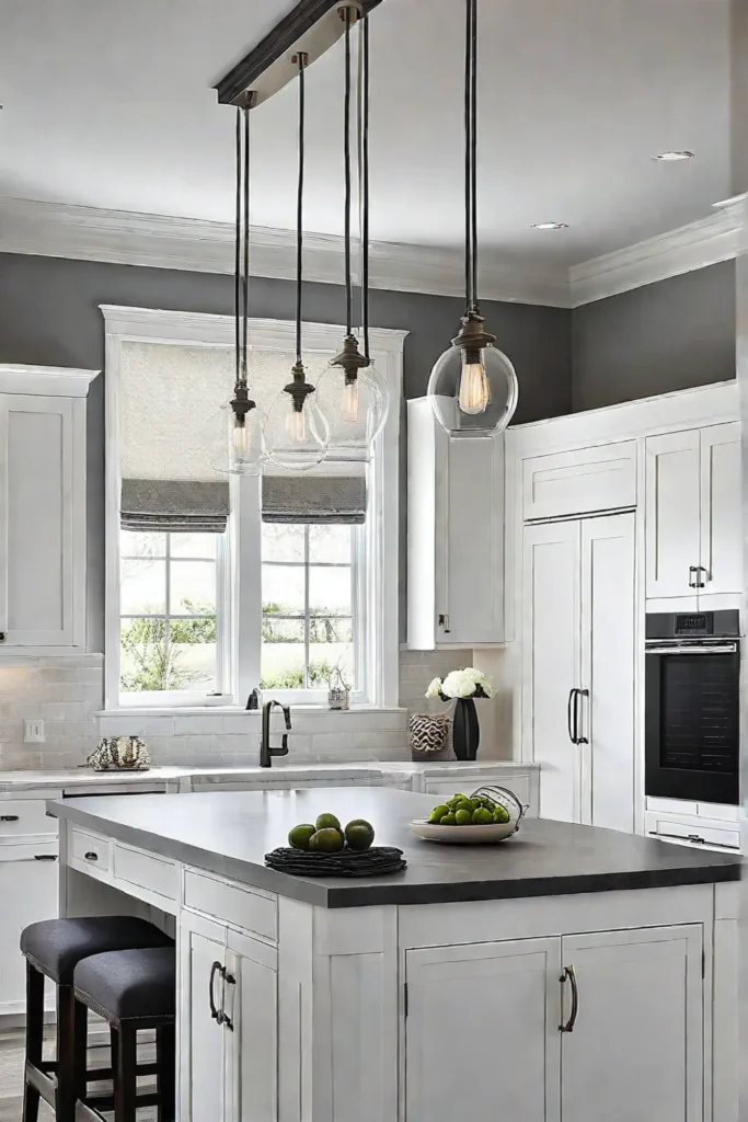 Balanced kitchen design with classic and modern elements