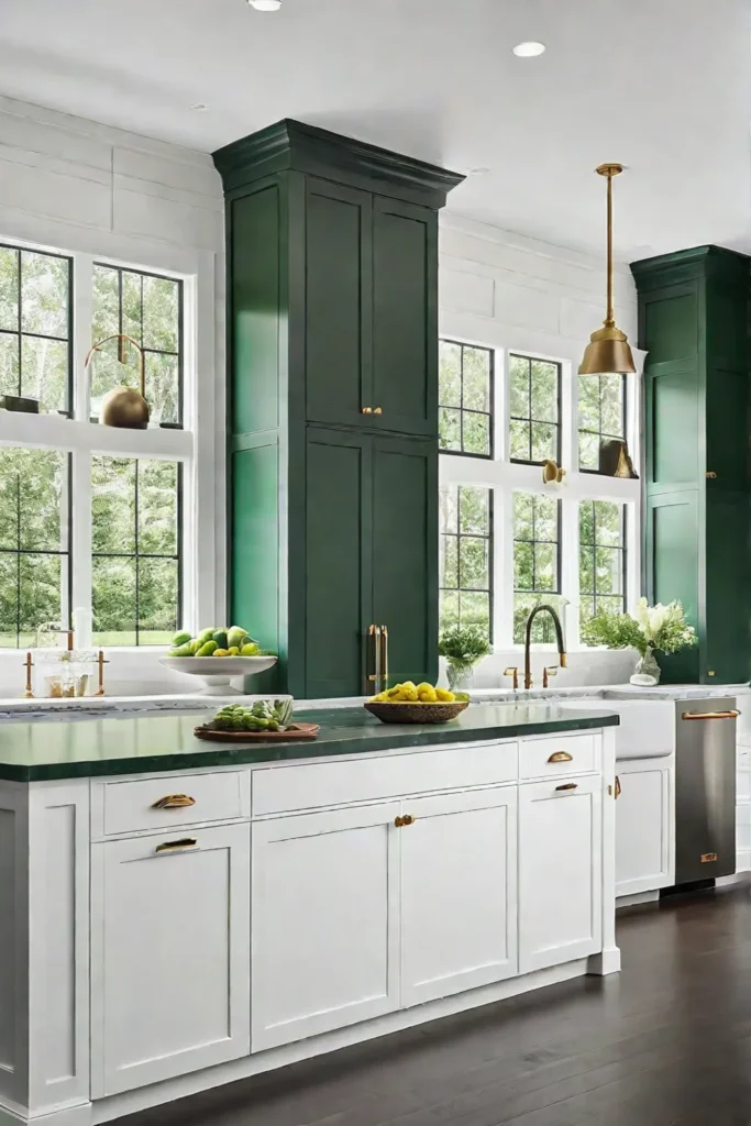 Bold colors in traditional kitchen design