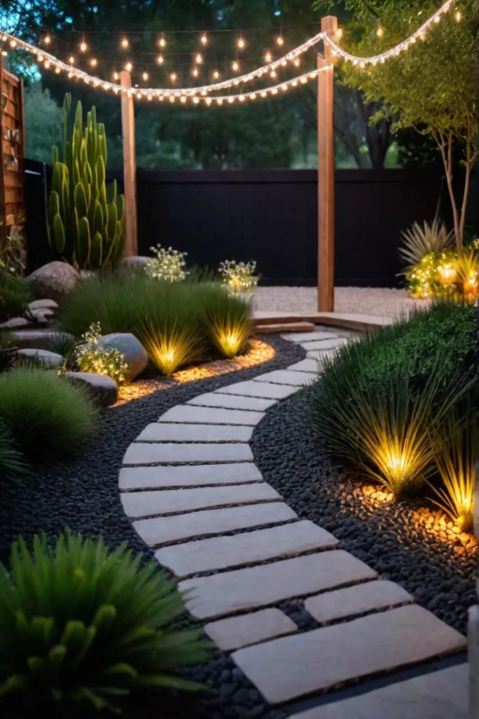 Budgetfriendly backyard oasis with gravel pathway and native plants