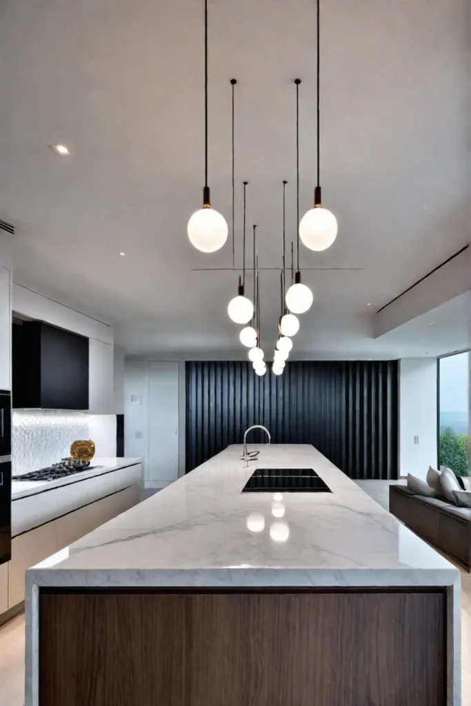 Contemporary kitchen lighting