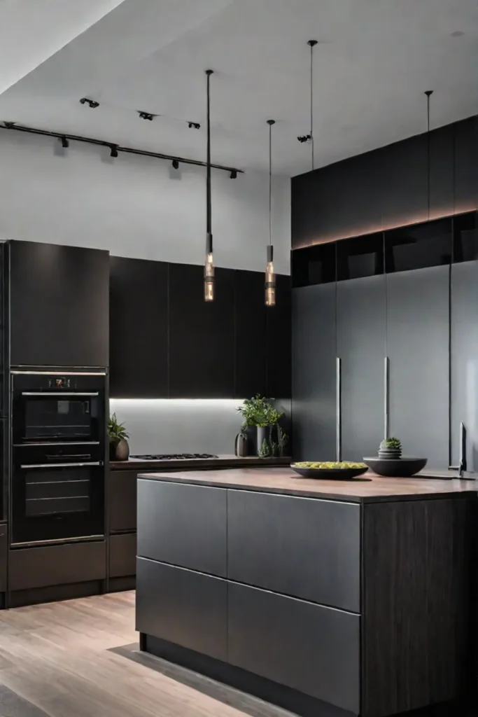 Contemporary kitchen realistic laminate countertops