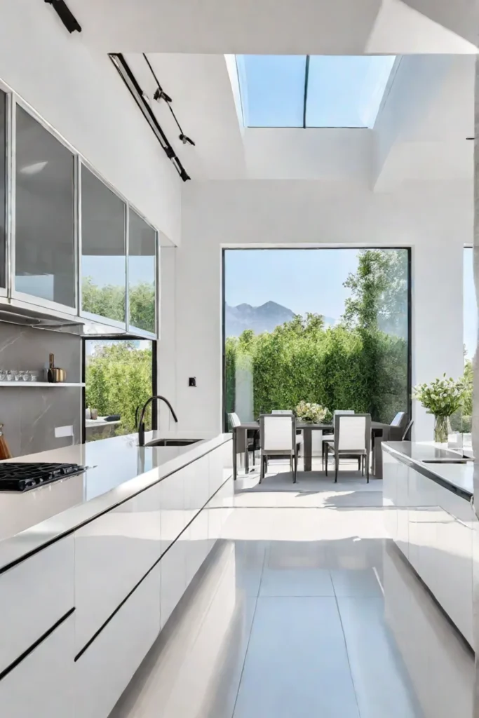 Contemporary kitchen with clean lines