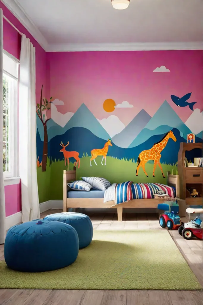 DIY wall decor ideas for playful kids rooms