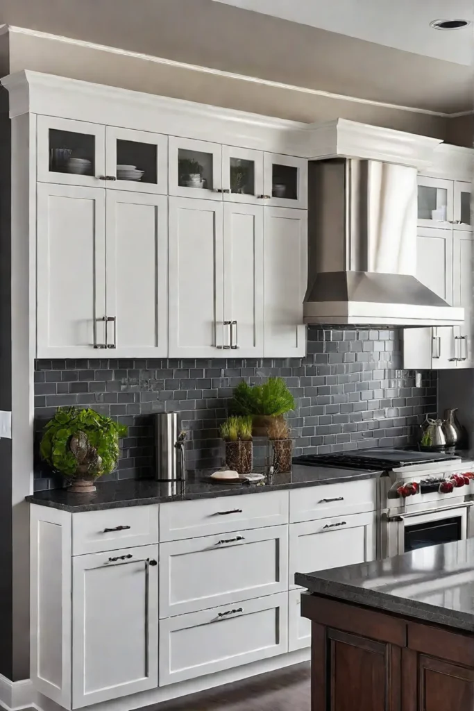 Modern and traditional elements combined in a stylish kitchen design