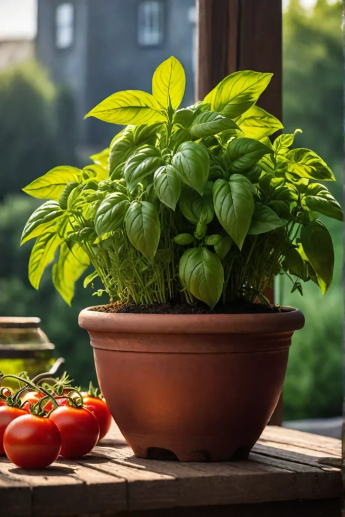 Pest control and flavor enhancement through companion planting