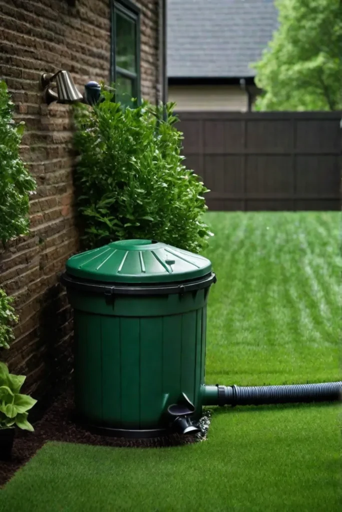 Rainwater harvesting system sustains a thriving backyard ecosystem
