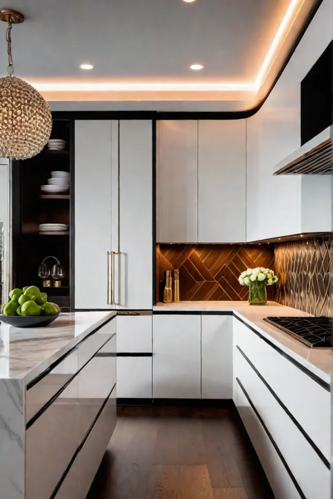 Small luxury kitchen interior design