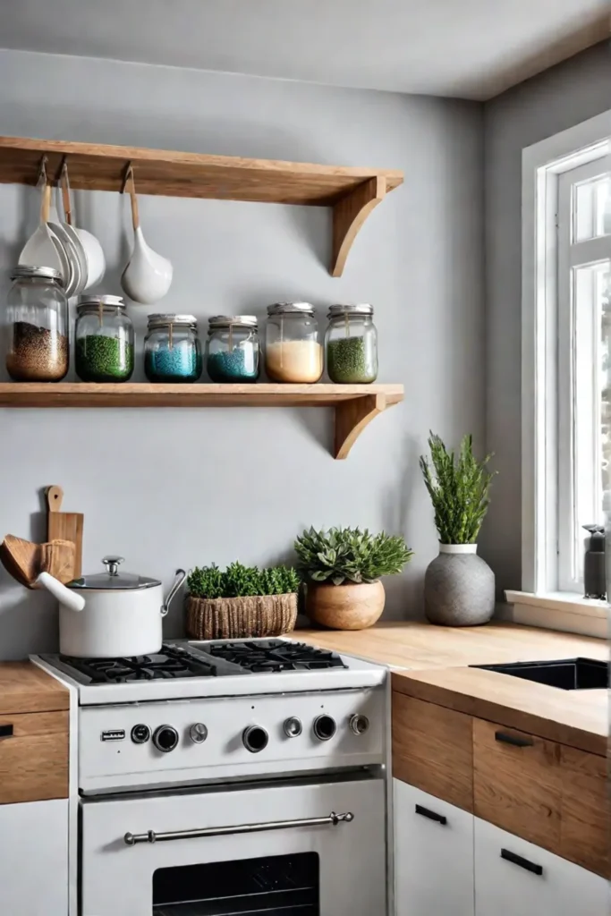 Sustainable materials take center stage in a Scandinavian kitchen