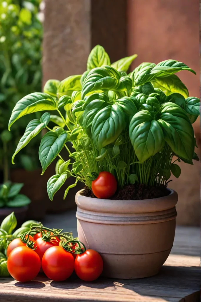 Tomatoes and basil A classic companion planting pair