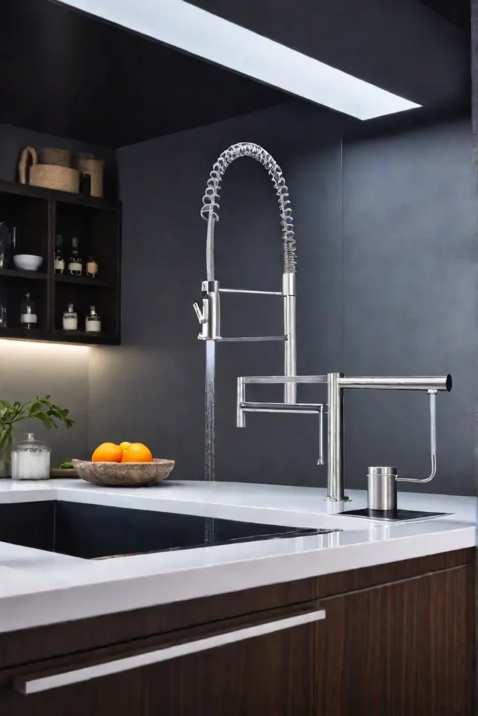 Touchless faucet smart kitchen technology automated ventilation