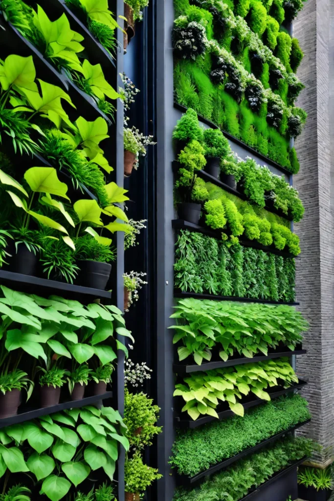 Transformative urban gardening with vertical structures