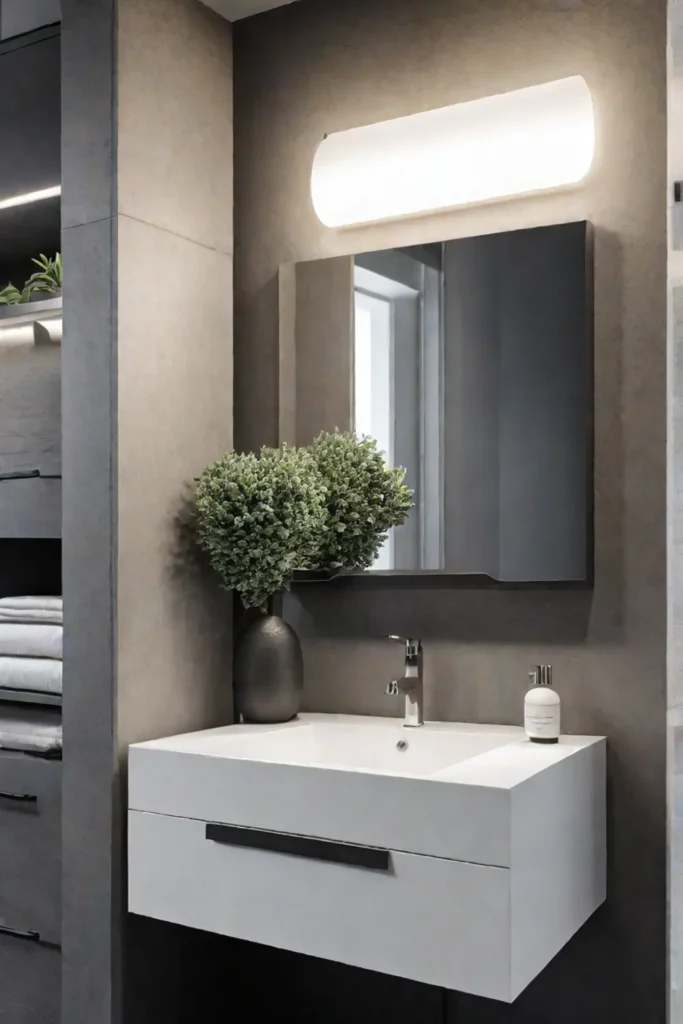 Create a serene bathroom oasis with minimalist design