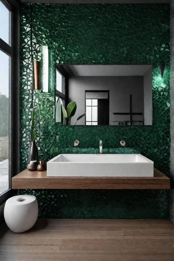Ecofriendly bathroom natural color palette sustainable design