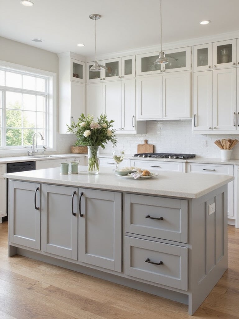 Thoughtfully designed kitchen island cabinet enhancing home resale value.